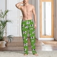 thumbnail image 2 of Kdxio Cows With Calfs Green Pattern Men's Pajama Pants, Elastic Waist with Drawstring and Pockets, Comfortable Loungewear-Small, 2 of 6