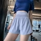thumbnail image 3 of Pantalones cortos deportivos falsos de dos piezas para mujer, ajustados, de secado rápido, para entrenamiento, carrera, yoga, fitness, con agujeros que queman, cintura alta, sueltos,, 3 of 8