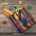 thumbnail image 4 of KLL Neon Rabbit In Archway Pattern Aesthetic Tote Bag for Women Beach Bag Shopping Bags Shoulder Bag Reusable Grocery Bags, 4 of 5
