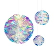 thumbnail image 4 of Party Supplies Colorful Birthday Decoration Wedding Decor Paper Hanging Ball Rainbow Film Iridescent Film Honeycomb Ball Drop Ornament 15CM, 4 of 8