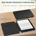thumbnail image 4 of Fintie Case for 7" Kindle Paperwhite (12th Generation, 2024) and Kindle Colorsoft Signature Edition - Slim Lightweight PU Leather Protective Cover with Auto Sleep/Wake, Black, 4 of 8