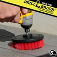 thumbnail image 4 of Drillbrush 5 inch Stiff Bristle Bird Bath Fountain Scrub Brush - Heavy Duty Cleaning Brush for Outdoor, Concrete, Decks, Brick, Stone – Granite Headstone Cleaner - Stone Fireplace Scrubber for Drill, 4 of 6