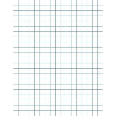 School Smart Graph Paper, 8-1/2 x 11 Inches, 1/4 Inch Rule, White, 500 Sheets