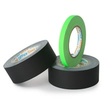 Black Gaffers Tape 2 inch X 30 Yard, Non-Reflective, No Residue, Hand Tear, Waterproof, Matte Gaffer Black Tape for Stages, Floor Tape for Electrical Cords