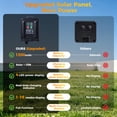 thumbnail image 6 of ZELUXDOT Solar Rope Lights, 66Ft 200 LED Warm White Connectable Lights with Remote, 19 Modes IP65 Waterproof for Outdoor Patio Garden Porch Decor, 6 of 8