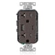 thumbnail image 1 of Enchufe de pared Leviton de 20 A a prueba de manipulaciones con USB-A&C, 1 of 4