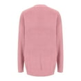 thumbnail image 4 of YOTAMI Knitted Shirt Cardigans for Women Fall Fashion Open Front Lightweight Loose Cardigan Tops with Pocket Long Sleeve Solid Color Casual Cardigan Coat Pink S, 4 of 5