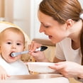 thumbnail image 3 of Cuillère pour Bébé en Silicone, Cuillère à Purée Cuillère pour Aliments pour Bébé Couverts pour Bébé Cuillère à Purée de Fruits Outil à Double Extrémité pour Purée de Fruits Purée de Pommes Cuillère, 3 of 4
