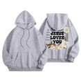 thumbnail image 4 of Bibifish Womens Hoodies Letter Floral Print Drawstring Hoodies With Pocket Oversized Fit Spring Fall Long Sleeve Stylish Pullover Tops For Ladies, 4 of 6