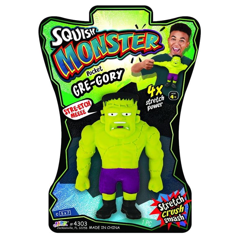 Ja-Ru Pocket Squish Monster - 4x stretch power, 3 styles available