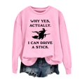 thumbnail image 6 of Chuancc Soft Sweatshirts for Women Round-Neck Hoodie Women's Graphic Long Sleeve T-Shirts Womens Crewneck Sweatshirt Womens Hoodies Pullover Fall Sweatshirt Cute Hoodies Pink L, 6 of 6