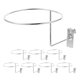 thumbnail image 1 of KAKOWELY Perchero de metal con 8 ganchos para gorras, rejilla de pared, soporte para baloncesto, suministros para tiendas minoristas, 1 of 5