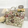 thumbnail image 1 of Home Textile Storage Fabric Organizer for Living Room Bathroom and Bedroom with Floral Print Design for Clothes and Item Storage Durable Polyester Blend Home Organization Solution, 1 of 3