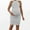 White, variant on Pregnancy Dress Striped Neck Sleeveless Tank Bodycon Stretchy Pencil Maternity Gown