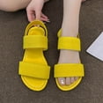 thumbnail image 4 of CHGBMOK Sandals Womens Elastic Roman Style Spring and Summer New Flat Sandals Sizes 36-43, 4 of 6