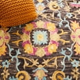thumbnail image 6 of SAFAVIEH Blossom Gavril Southwestern Wool Area Rug, Charcoal/Multi, 6' x 6' Round, 6 of 11