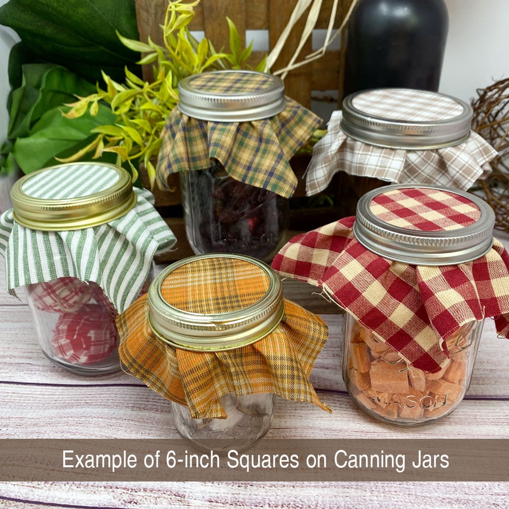 JCS Autumn Spice Plaid Ragged Homespun Cotton Fabric Quilt Kit (200+ six-inch Squares)