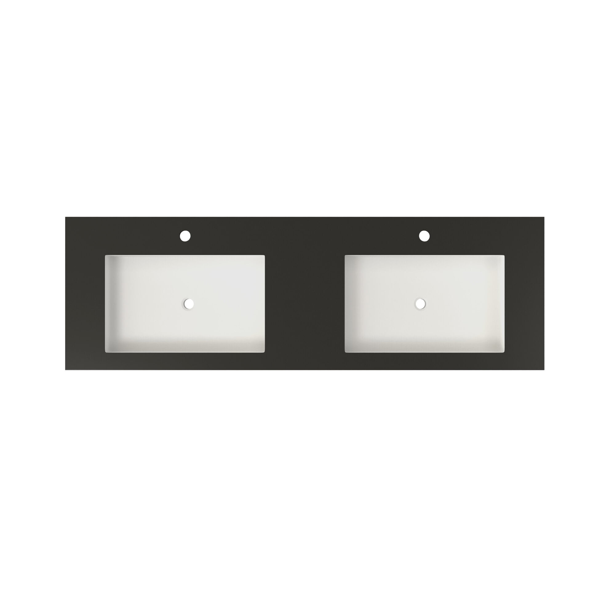 Stone Resin Solid Surface Bathroom Vanity Basin Sink - Durable Space-Saving Design with Wall-Mount/Countertop Flexibility & Modern Seamless Edges for Easy Installation