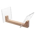 thumbnail image 4 of Vinyl Record Storage Holder Large Capacity Display Stand With Clear Acrylic Ends Modern Solid Wooden LP Album Deskop Rack, 4 of 9
