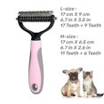 thumbnail image 1 of Pet Grooming Brush, 2 Sided Undercoat Rake for Dogs & Cats, Professional Deshedding Brush and Dematting Tool, 1 of 5