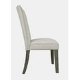 thumbnail image 4 of Jofran Telluride Contemporary Rustic Pine Parsons Striped Upholstery Dining Chair (Set of 2), 4 of 8