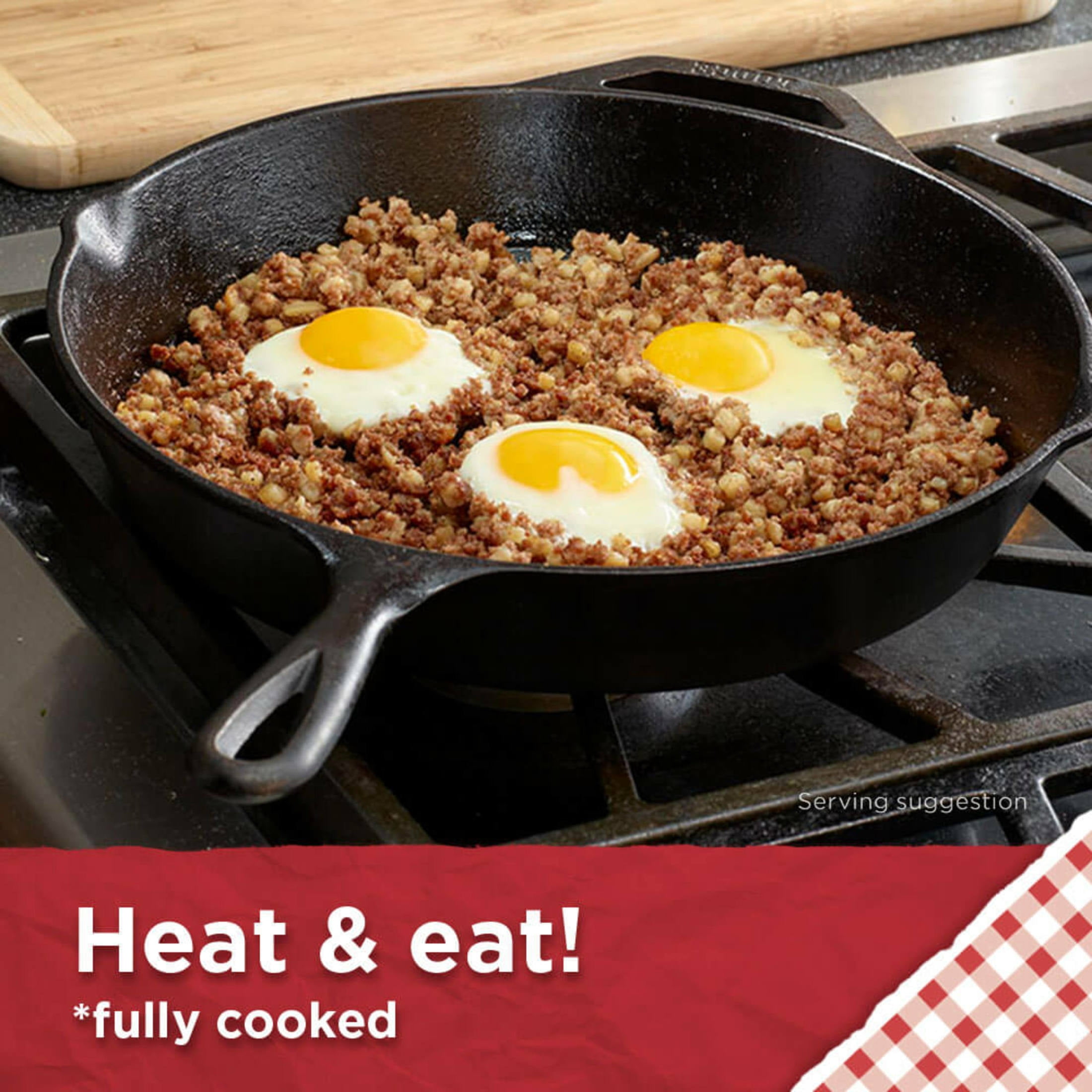 (12 pack) HORMEL MARY KITCHEN Breakfast Sausage Hash, Shelf-Stable, 14 oz Steel Can