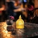 thumbnail image 4 of Lámpara redonda de velas de caramelo navideña - LED sin llama a pilas, luz romántica de noche en la mesilla para decorar el dormitorio, 3 tamaños, 4 of 6