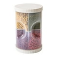 thumbnail image 5 of Contenedor de cereales de 2,5 L con 4 compartimentos, hermético y multiusos. Organizador para alimentos secos. Blanco, 5 of 5