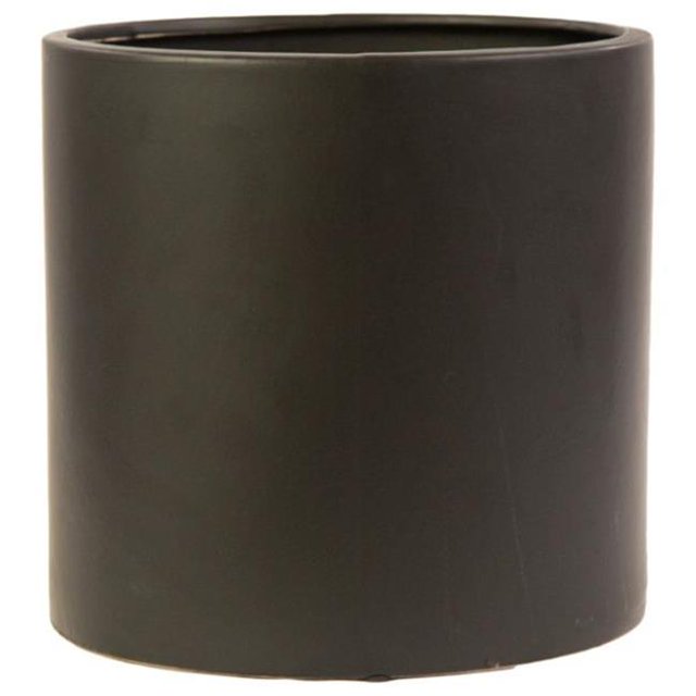Urban Trend Collection 10941 Pot Rond en Céramique, Noir Mat - Petit