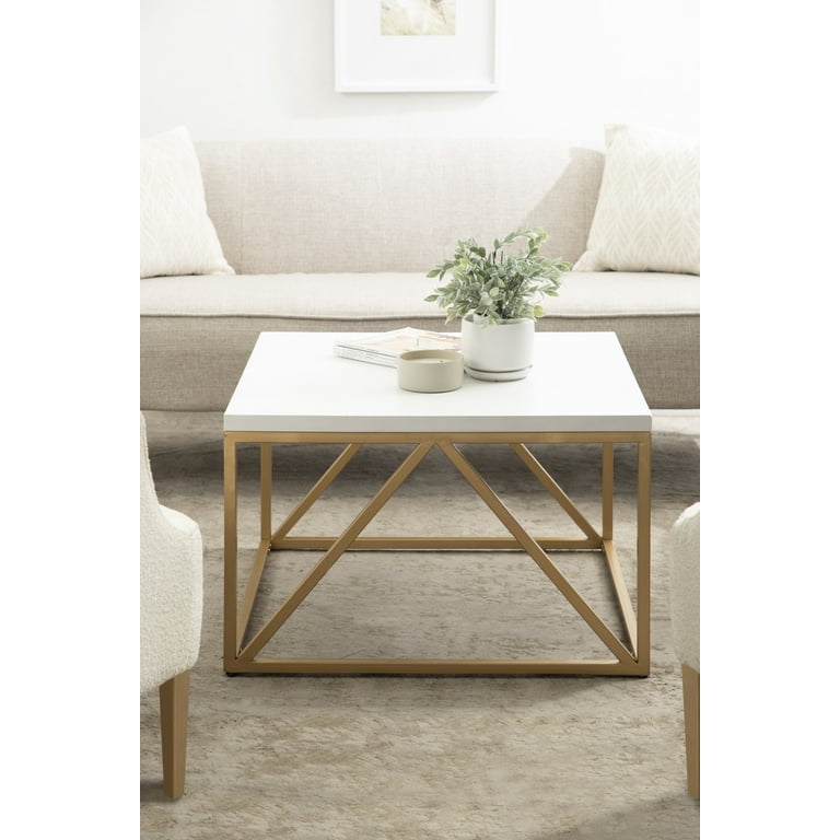 Gold tone outlet coffee table