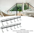 thumbnail image 4 of 2PCS Wall Mounted Coat Rack Heavy Duty Coat Hooks Wall Mounted Coat Hanger For Hat Towel Purse Robes Jacket Clothes, 4 of 8