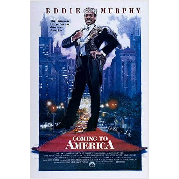 Eddie Murphy Movie Poster Coming To America Comedy New York City 24" x 0.05" Poster, by HSE USA