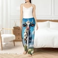 thumbnail image 6 of Lsque Cute Daisy Cow A Print Women's Pajama Pants, Lounge Pant - Comfortable Home Wear,Elastic Waistband, Stylish Design-Small, 6 of 9