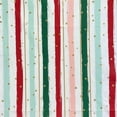 thumbnail image 4 of Serafina Home Holiday Christmas Holiday Stripes Vinyl Tablecloth with Flannel Backing: Tablecloth Reusable 70", 4 of 6