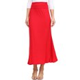 thumbnail image 1 of Doublju Women's High Waist Flared Maxi Skirt or Tube Top Dress with Plus Size, 1 of 4