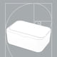 thumbnail image 4 of Dispensador de Toallitas de Baño Azul, Junta de Silicona, Capacidad para 80 Toallitas, Tapa Extraíble, Estuche de Plástico Rellenable para Toallitas Húmedas,Toallas, Cocina,Hogar, 4 of 7
