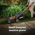 thumbnail image 3 of Worx WG735 40V 14" Cordless Push Lawn Mower with Brushless Motor (Batteries & Charger Included), 3 of 10