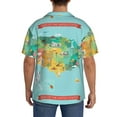 thumbnail image 5 of KLL USA Tourist Map Print Men's Shirt Short Sleeve Button Down Summer Cuba Beach Shirts- X-Large, 5 of 7