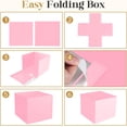 thumbnail image 4 of General Gift Box, 12x12x10 inches Large Pink Gift Boxes for Presents with Lids, Birthday Box, Groomsman Proposal Box, for Wedding, Valentine's Day, Mother's Day, Halloween, Christmas Gift Packging, 4 of 7