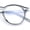 Slate, variant on Classic Urban Hipster Keyhole Plastic Blue Light Filter Screen Glasses [Black]