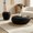 Black set of 2, variant on Shaiaield 19" Beige Small Fiberglass Elliptical Coffee Table with Matte Texture,Irregular Coffee Table No Need Assembly,Unique Side Table for Living Room