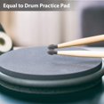 thumbnail image 3 of Queilt 4 Pieces Drum Mute Drum Dampener Silicone Drumstick Silent Practice Tips Percussion Accessory Mute Replacement Musical Instruments Accessory (Grey,Grid), 3 of 5