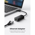 thumbnail image 4 of Adaptateur Ethernet USB 2.0 vers 10 100 Réseau RJ45 LAN Filaire Compatible avec Nintendo Switch Wii Wii U MacBook Chromebook Windows Mac OS Surface Linux ASIX AX88772A Chipset, 4 of 7