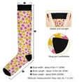 thumbnail image 3 of FORMRS Womens Knee High Socks Casual Long Thick Travel Daily Wear, 1 Pair, Yellow Stars Pattern, 3 of 6