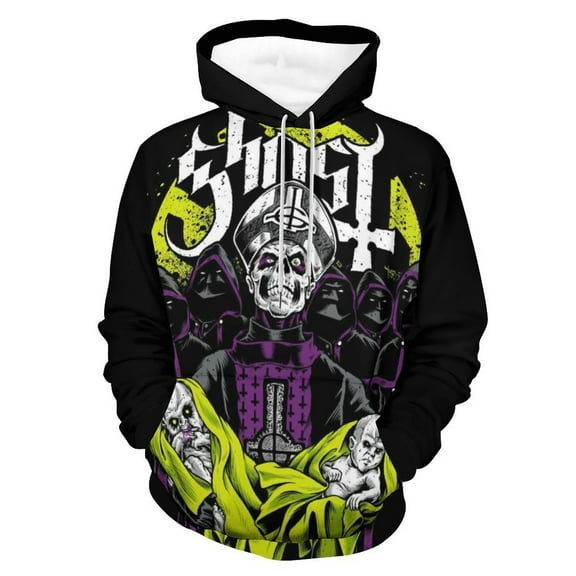 Ghost Poster Band Adult Sweatshirts Fashion Hoodies Unisex Daily Casual Pullover Hoody With Pocket And Drawstring 3D Print Hooded Clothes Gift For Mens Womens