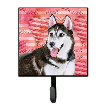 

Carolines Treasures BB9799SH4 Siberian Husky 2 Love Leash or Key Holder Red 7Hx4.25W multicolor