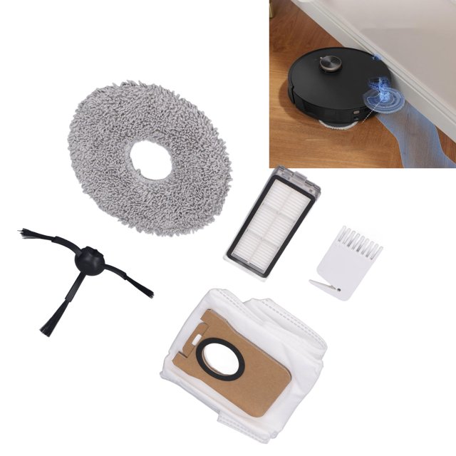 Piezas De Repuesto Para Robot Aspirador, Ajuste Preciso, Fácil Instalación, Filtro De Cepillo Lateral, Bolsa Para Fregona, Limpieza Eficiente, Duradera Para S10