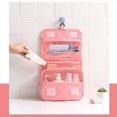 thumbnail image 2 of , , Artículos de Tocador Impermeables de Gran Capacidad de Tamaño de Viaje, Bolsa Organizadora de Maquillaje Rosa, 2 of 6