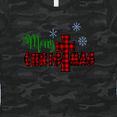 thumbnail image 4 of Inktastic Merry Christmas Buffalo Plaid Cross with Snowflakes Women's T-Shirt, 4 of 5