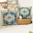 thumbnail image 3 of Boho Throw Pillow Covers 18x18 Set of 4, Monaco Rug Persian Carpet Decorative Pillows Covers for Couch, Sofa Pillows Case for Living Room, Bohemia Ethnic Style Sofa Cushion Case (18x18 inch), 3 of 6